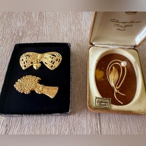 Vintage Gold-tone Brooches